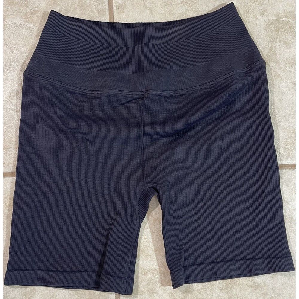 Nux Womens Shorts XL Black Athletic Stretch Micro Fiber Nylon Spandex